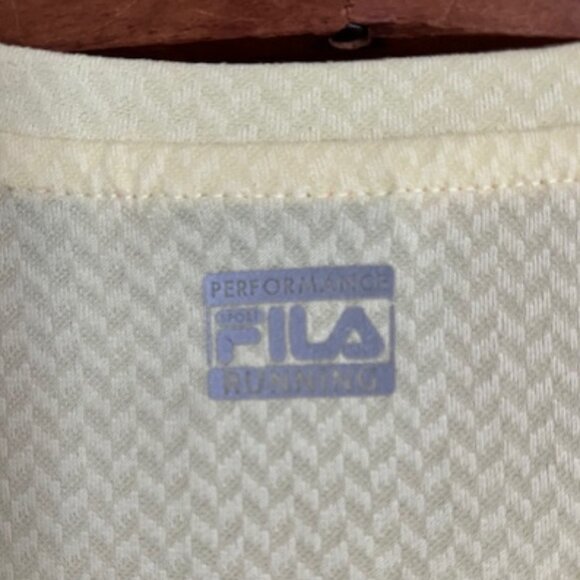 Fila Sport Performance Running Top Yellow Long Sleeves Woman's Medium - Picture 11 of 11